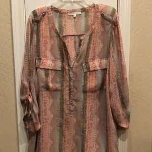 Pastel sheer blouse - Daniel Rainn